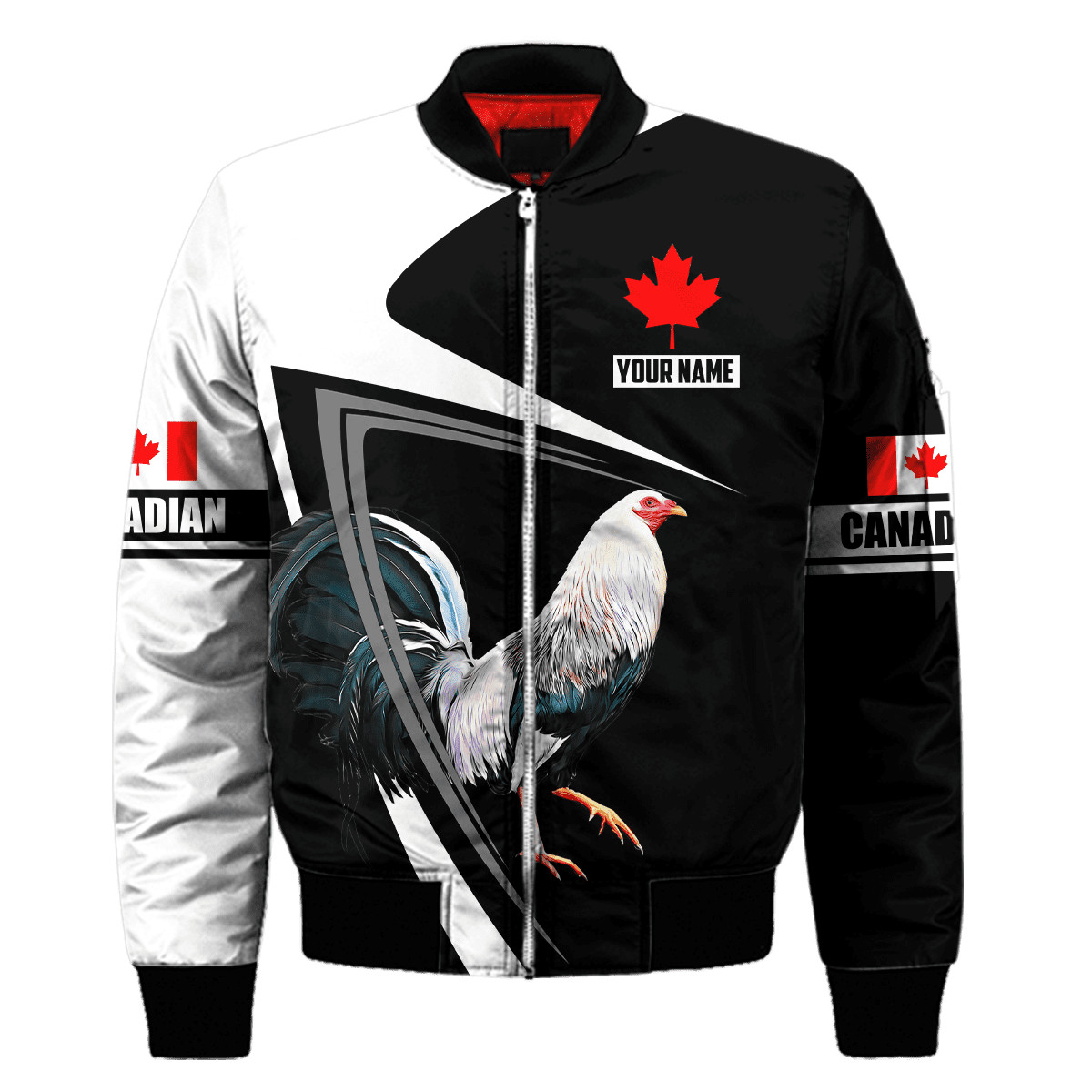 Personalized Canadian Rooster 3D Printed Unisex Shirt