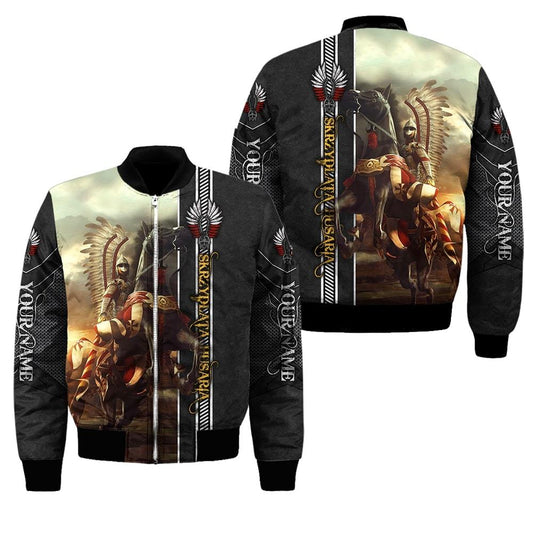 Premium Cavalry Winged Hussars Custom name Bomber Jacket