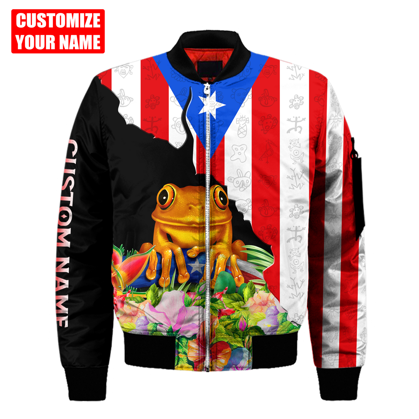 Customize Name Puerto Rico 3D All Over Printed Unisex Shirts