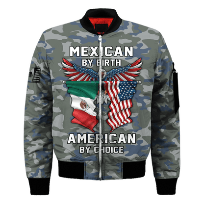 Mexican By Birth American By Choice 3D All Over Printed Hoodie
