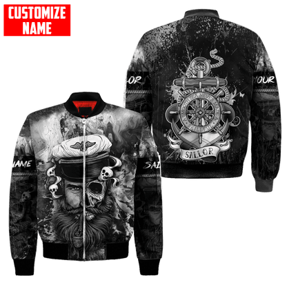 Customized name A Smooth Sea Never Made A Skillful Sailor 3D Printed Shirts