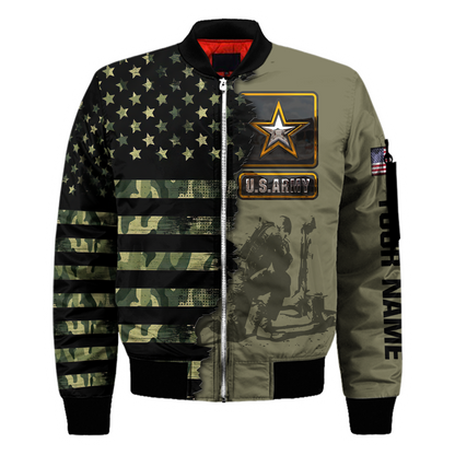 Personalized Name US Army Veteran 3D All Over Printed Shirts