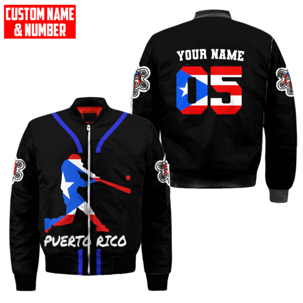 Customize Name And Number Puerto Rico 3D All Over Printed Unisex Shirts