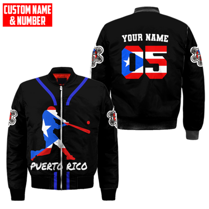Customize Name And Number Puerto Rico 3D All Over Printed Unisex Shirts