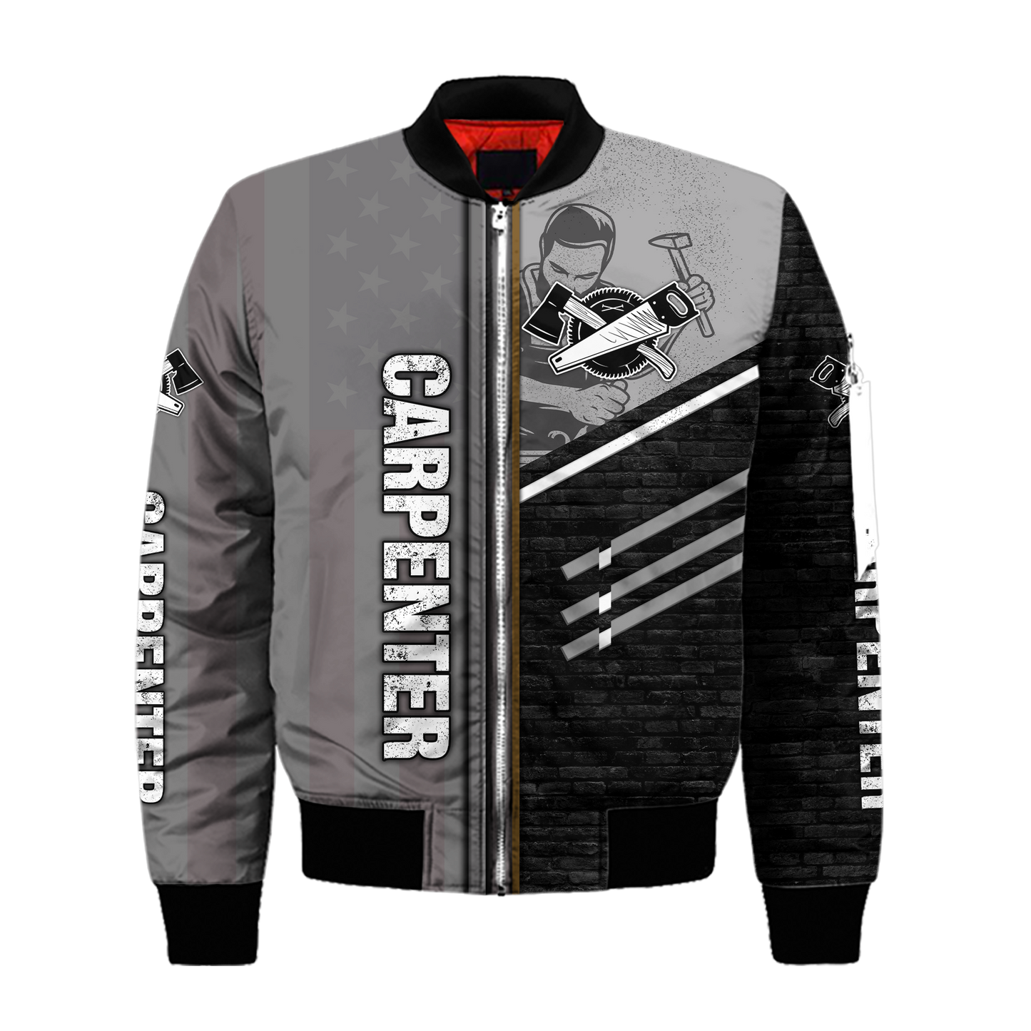 Personalized Name Carpenter 3D All Over Printed Unisex Shirts Metal Pattern Ver 3