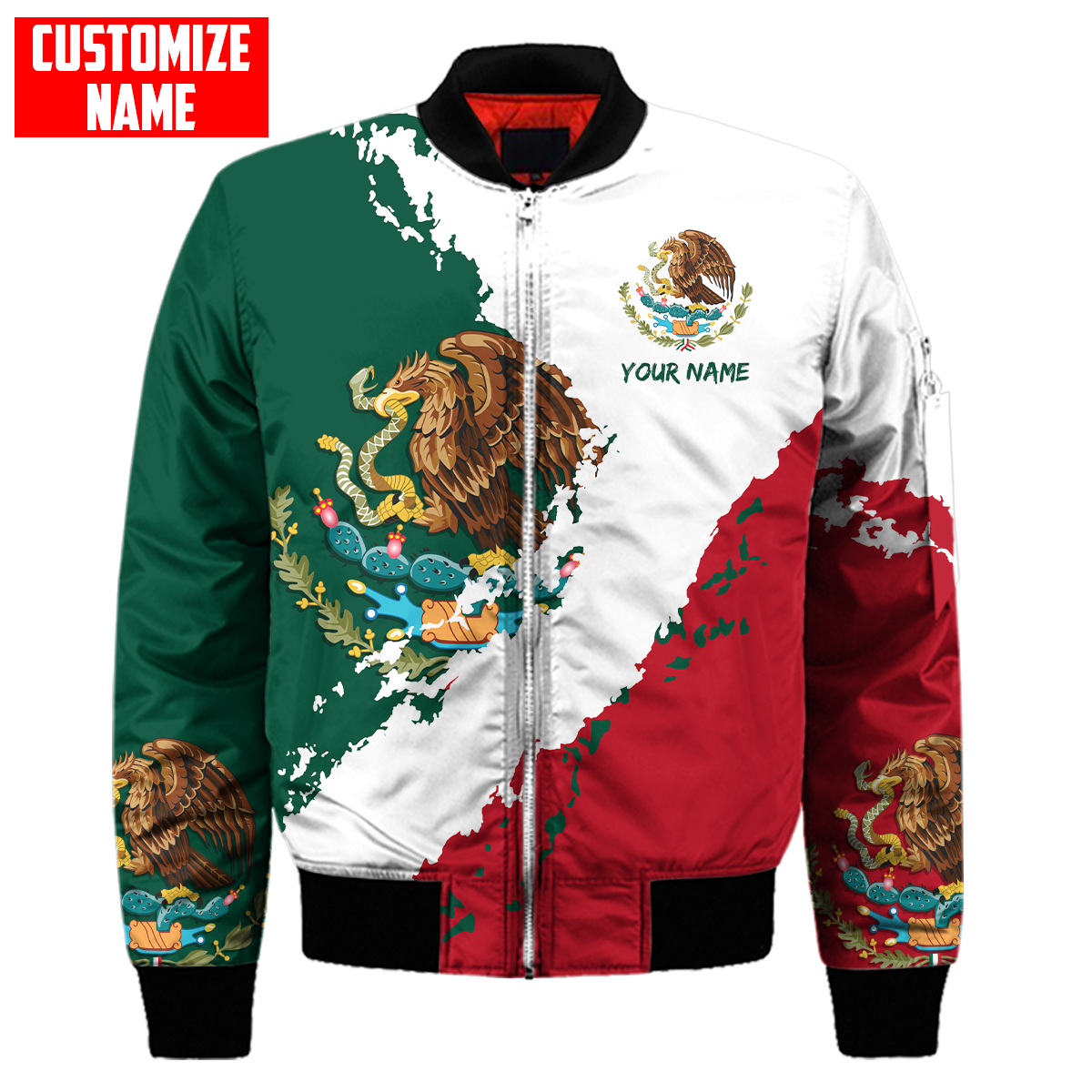 Persionalized Mexico 3D All Over Printed Unisex Shirts