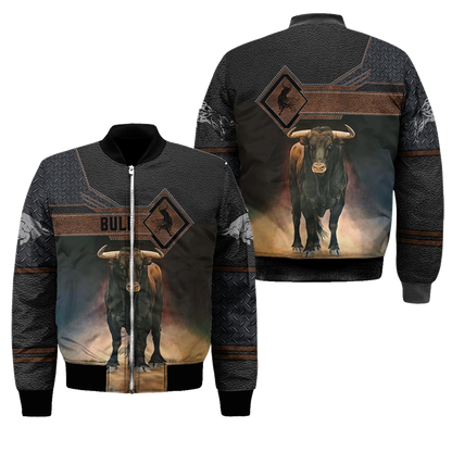 Bull 3D All Over Printed Unisex Shirts For Men And Women