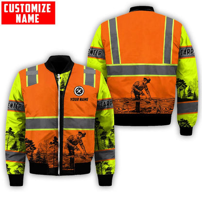 Personalized Name Carpenter 3D All Over Printed Unisex Shirts Safety