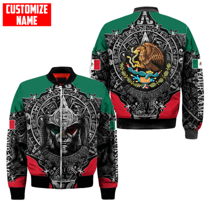 Personalized Name Aztec Mexican 3D All Over Printed Unisex Shirts