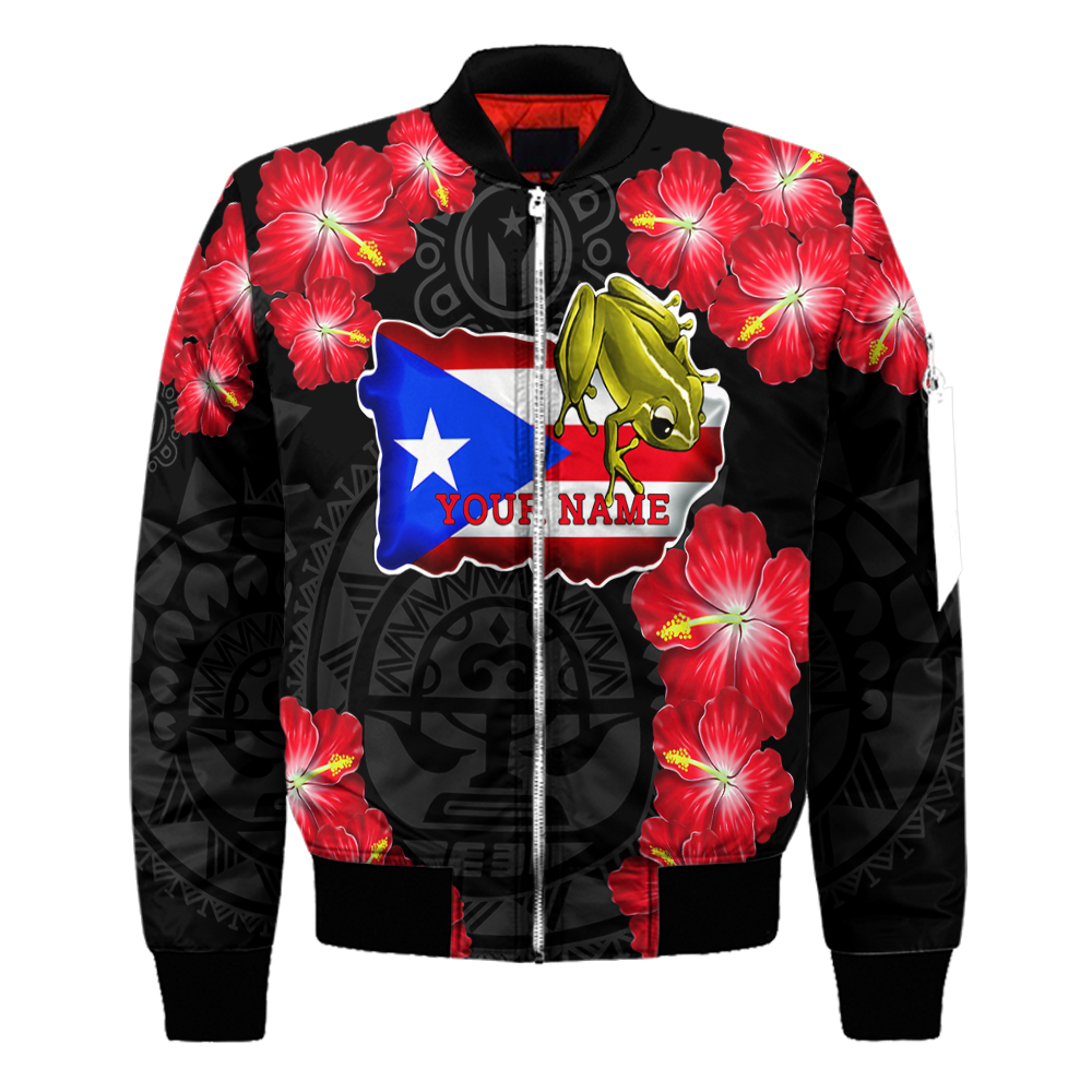 Customize Name Puerto Rico Bomber Jacket For Men And Women SN17042101.S2