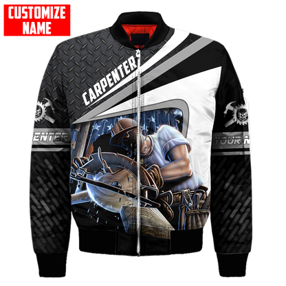 Personalized Name Carpenter 3D All Over Printed Unisex Shirts Metal Pattern Ver6