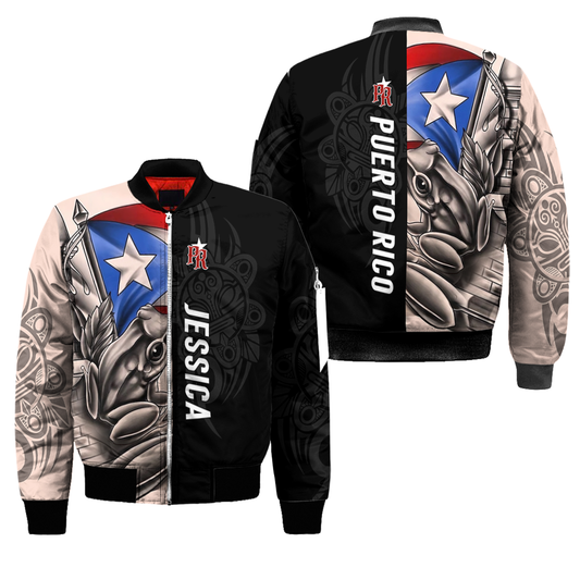 Common Coquí Puerto Rico Bomber Jacket For Men And Women MH23022104