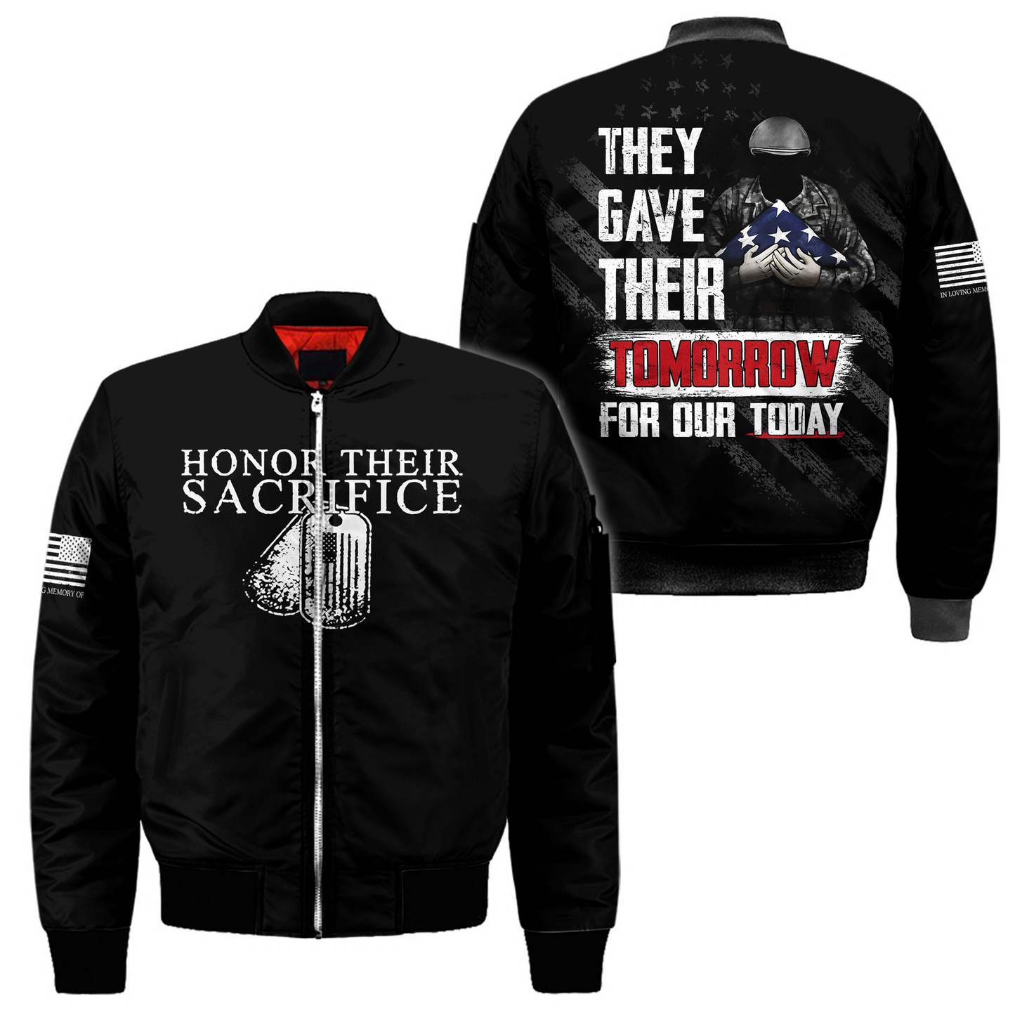 Honor Their Sacrifice Memorial Day 3D All Over Printed Shirts