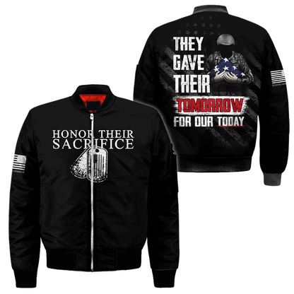 Honor Their Sacrifice Memorial Day 3D All Over Printed Shirts
