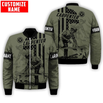 Personalized Name American Carpenter 3D All Over Printed Unisex Shirts Ver 4