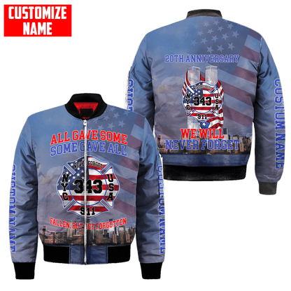 Customize Name Firefighter 3D All Over Printed Unisex Shirts