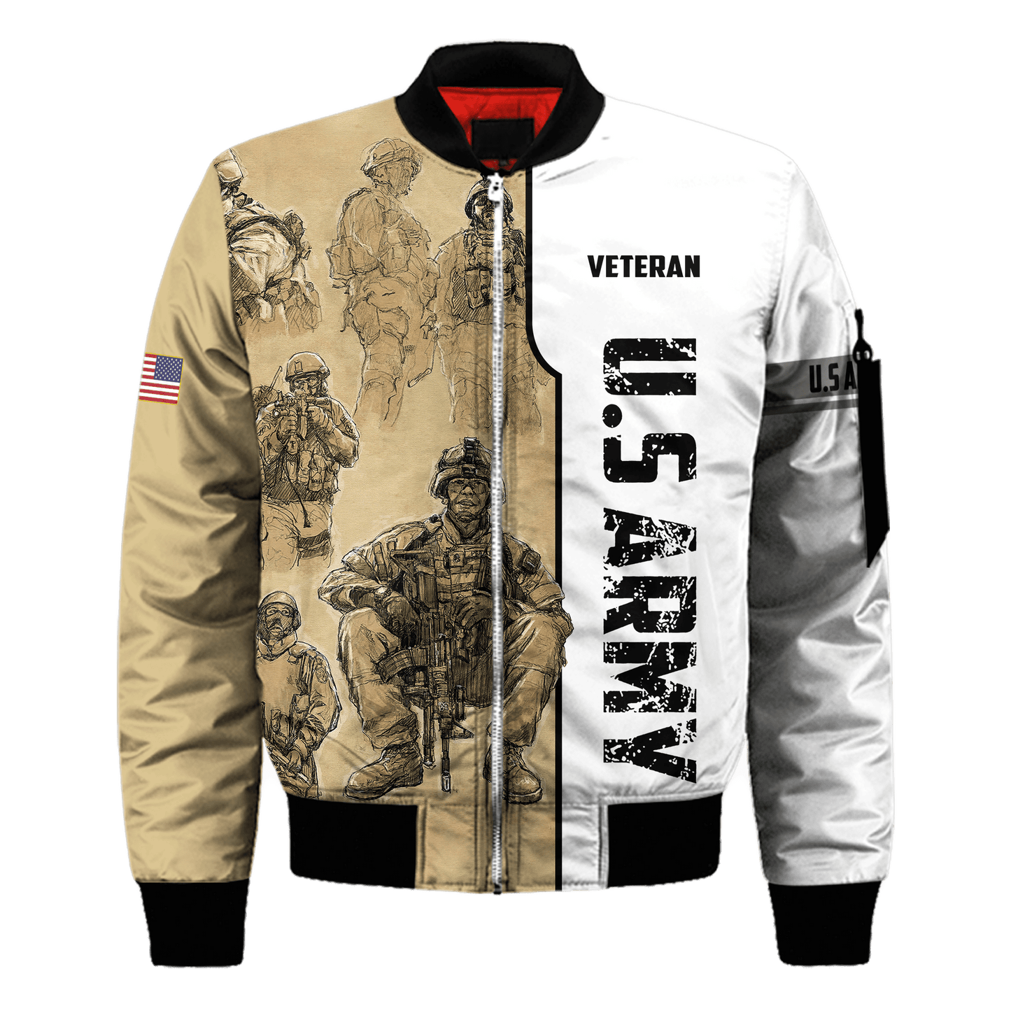 US Veteran 3D All Over Printed Unisex Hoodie