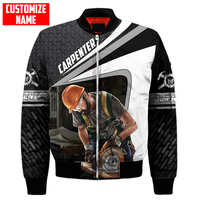 Personalized Name Carpenter 3D All Over Printed Unisex Shirts Metal Pattern Ver5