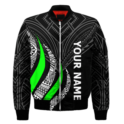 Polynesian Green And Tattoo Unisex Shirts Personalize ML