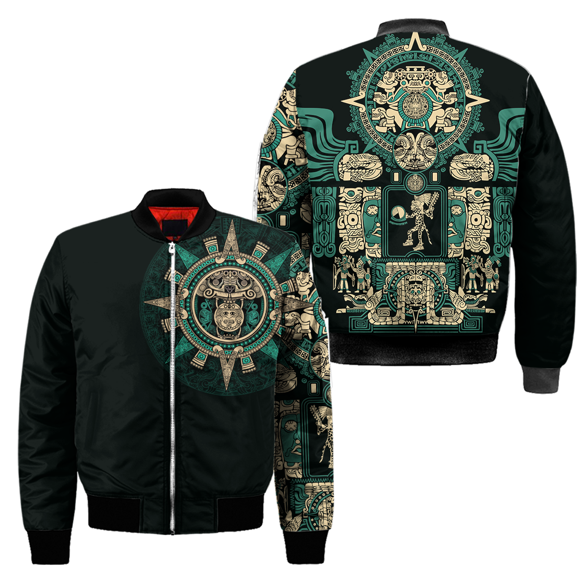 Aztec Mexican Blue 3D All Over Printed Unisex Shirts no1