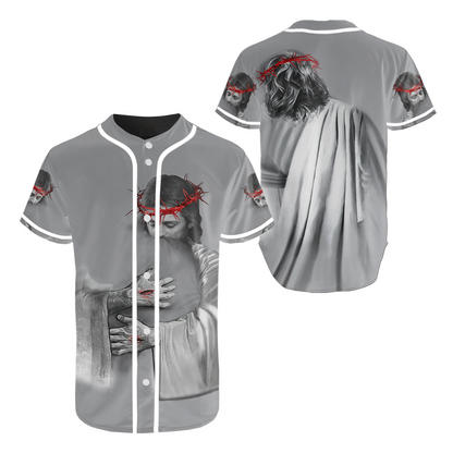 In the Arms of Lord v1 Grey Tone - Christian - 3D All Over Printed Style for Men and Women