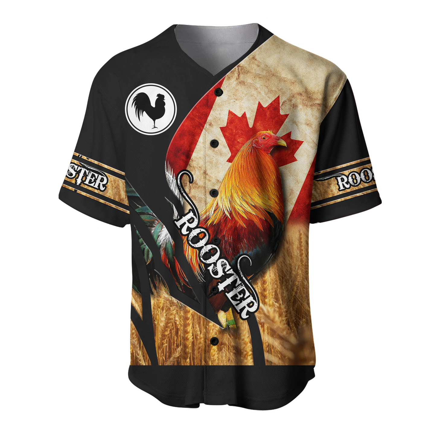 Personalized Canadian Rooster 3D Printed Unisex Shirt