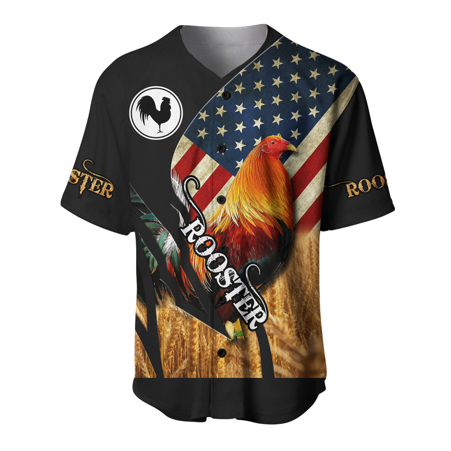 Personalized American Rooster 3D Printed Unisex Shirt