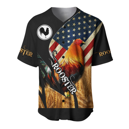 Personalized American Rooster 3D Printed Unisex Shirt