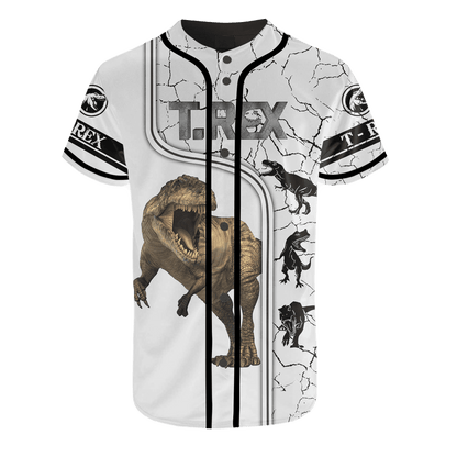 Dinosaurs T.rex Personalized Name and Number Combo Baseball shirt and Short