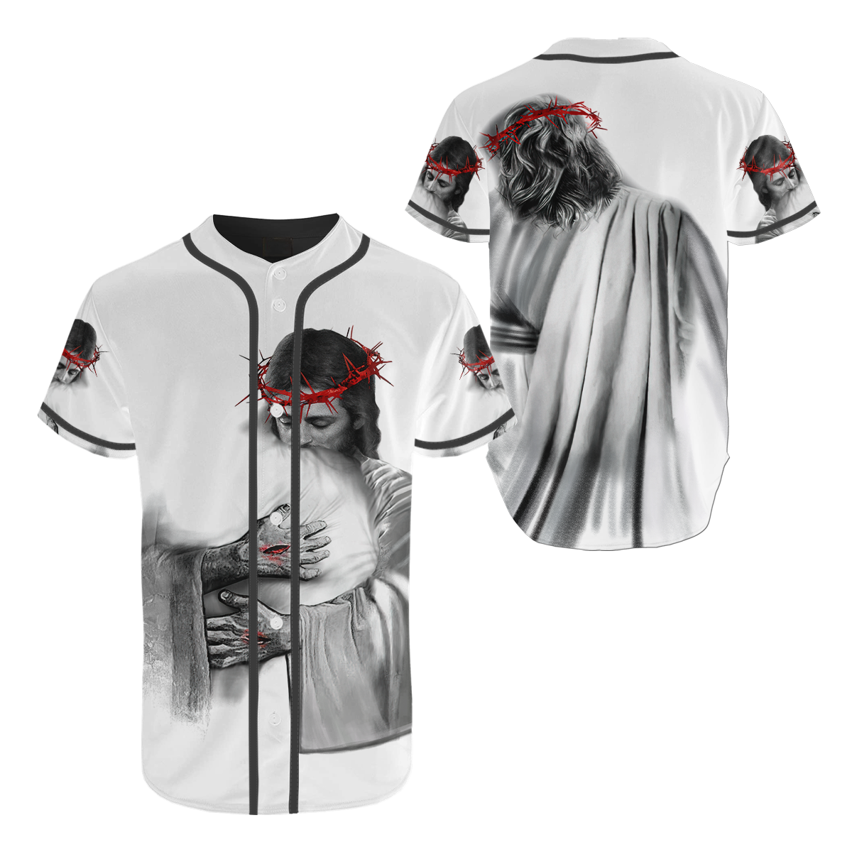 In the Arms of Lord v1 - Christian - 3D All Over Printed Baseball Shirt HV