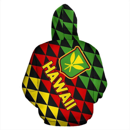 Kanaka Maoli Flag Hoodie Hawaii Zip-HC0502 - Amaze Style™-ALL OVER PRINT HOODIES (P)
