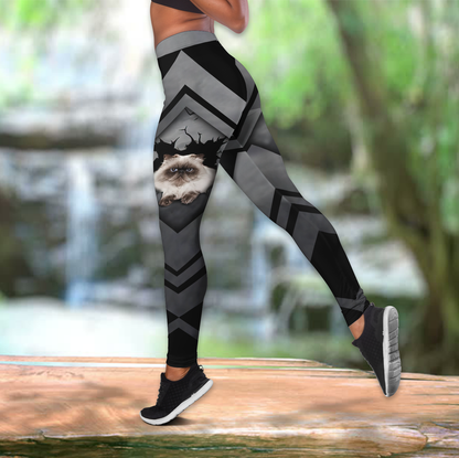 Premium Legging & Tank Top Funny Cat