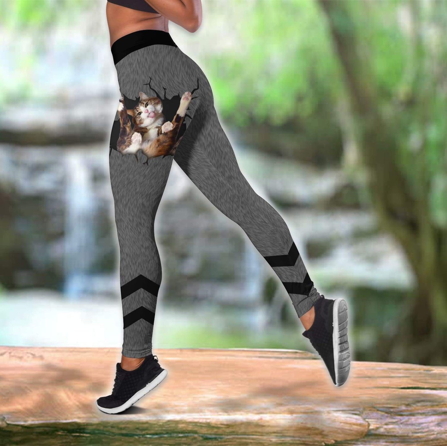 Premium Legging & Tank Top Funny Cat