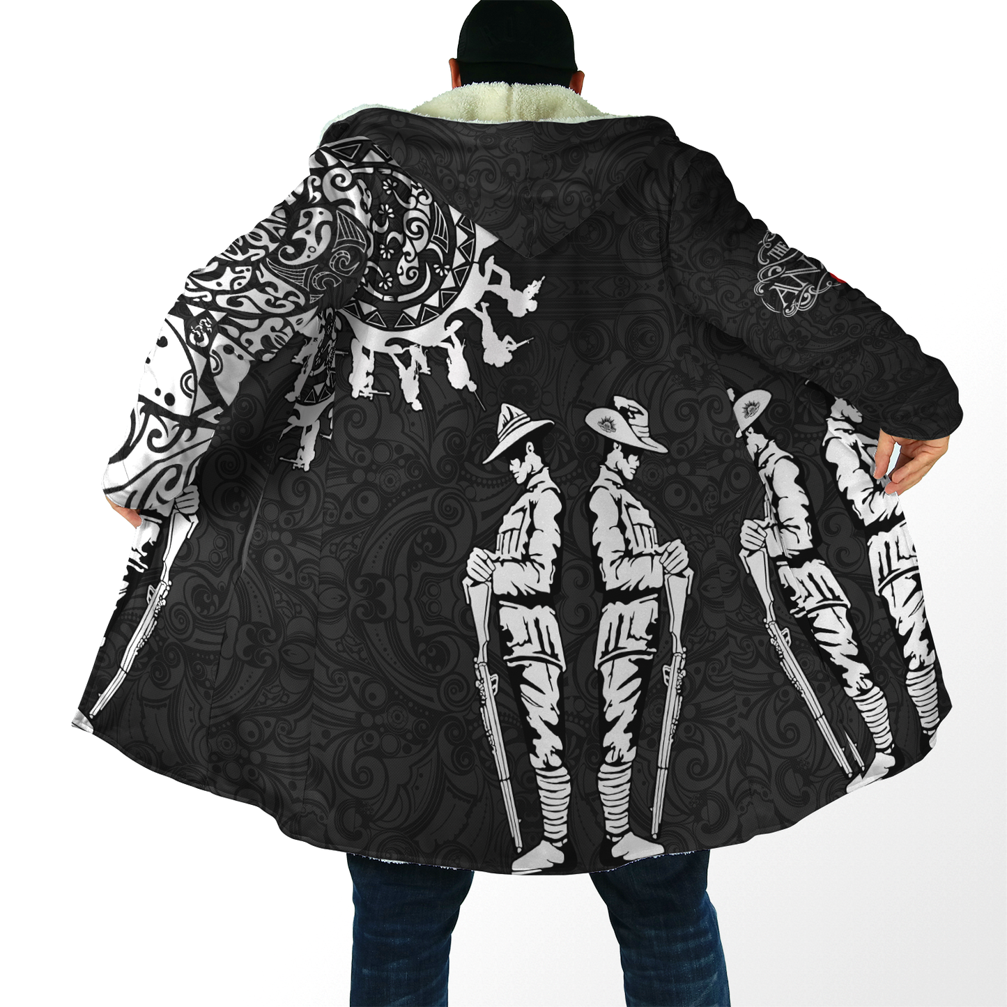 Amazing Polynesian Special Anzac Army Unisex Deluxe Hoodie ML