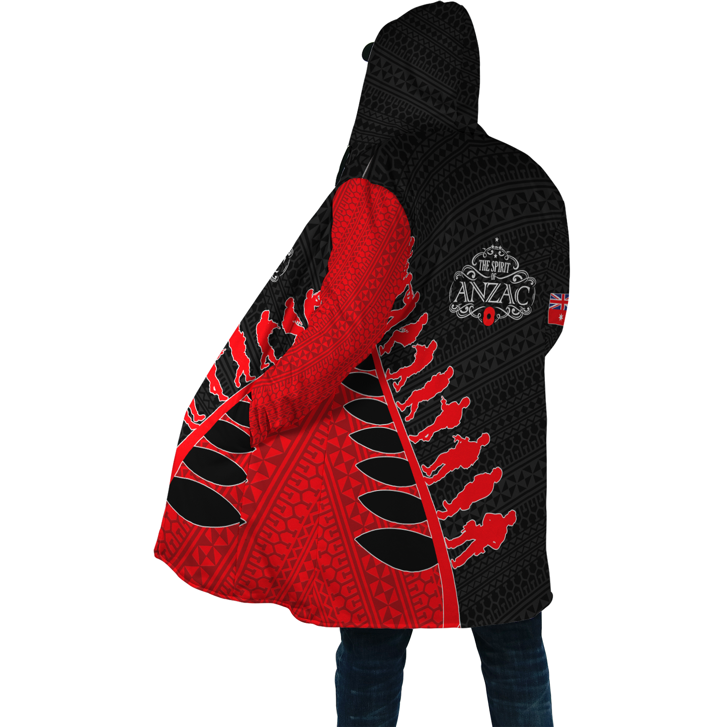 Amazing Polynesian Special Anzac Army Unisex Deluxe Hoodie ML