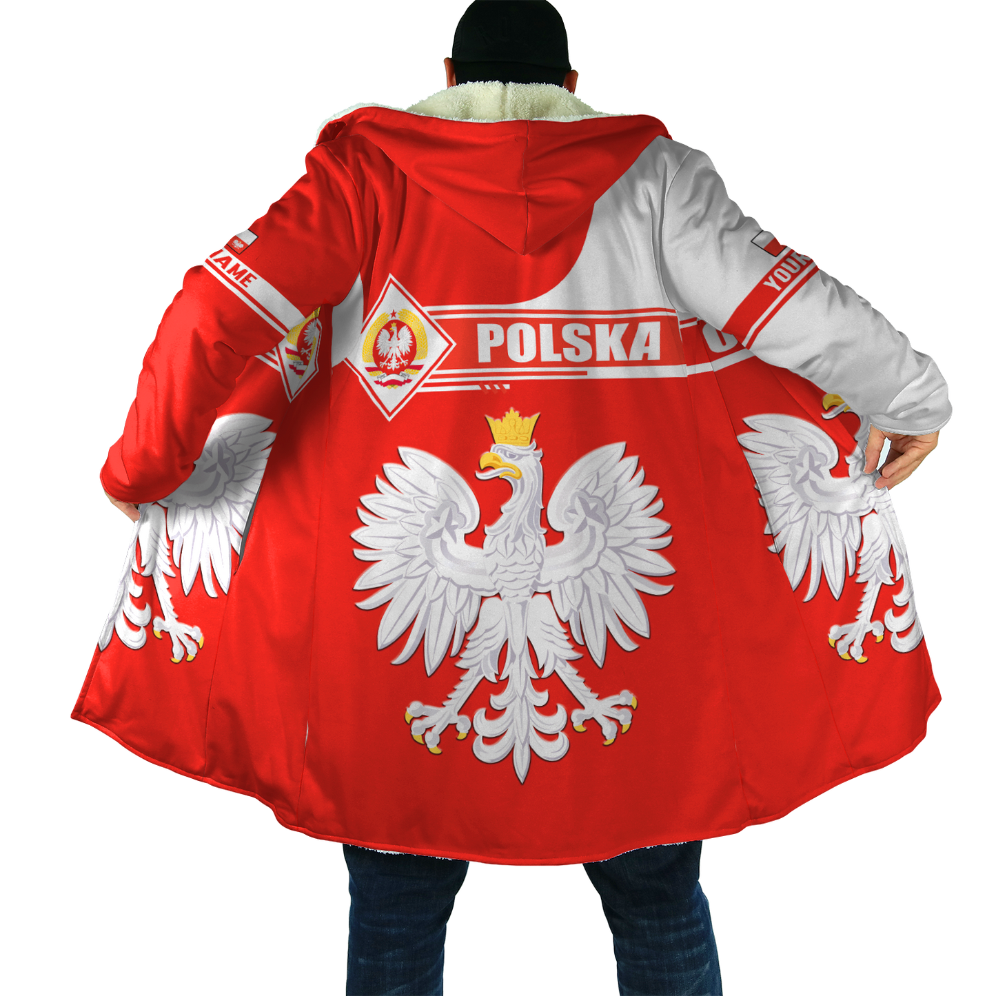 Personalized Polska 3D All Over Printed Unisex Hoodie