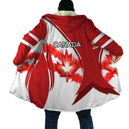 Canada Day No23 Personalized Maple Leaf Pullover Premium Unisex Hoodie