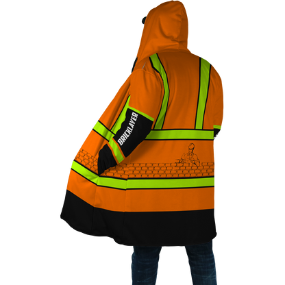 Premium Unisex Hoodie Customize Bricklayer Safety ML