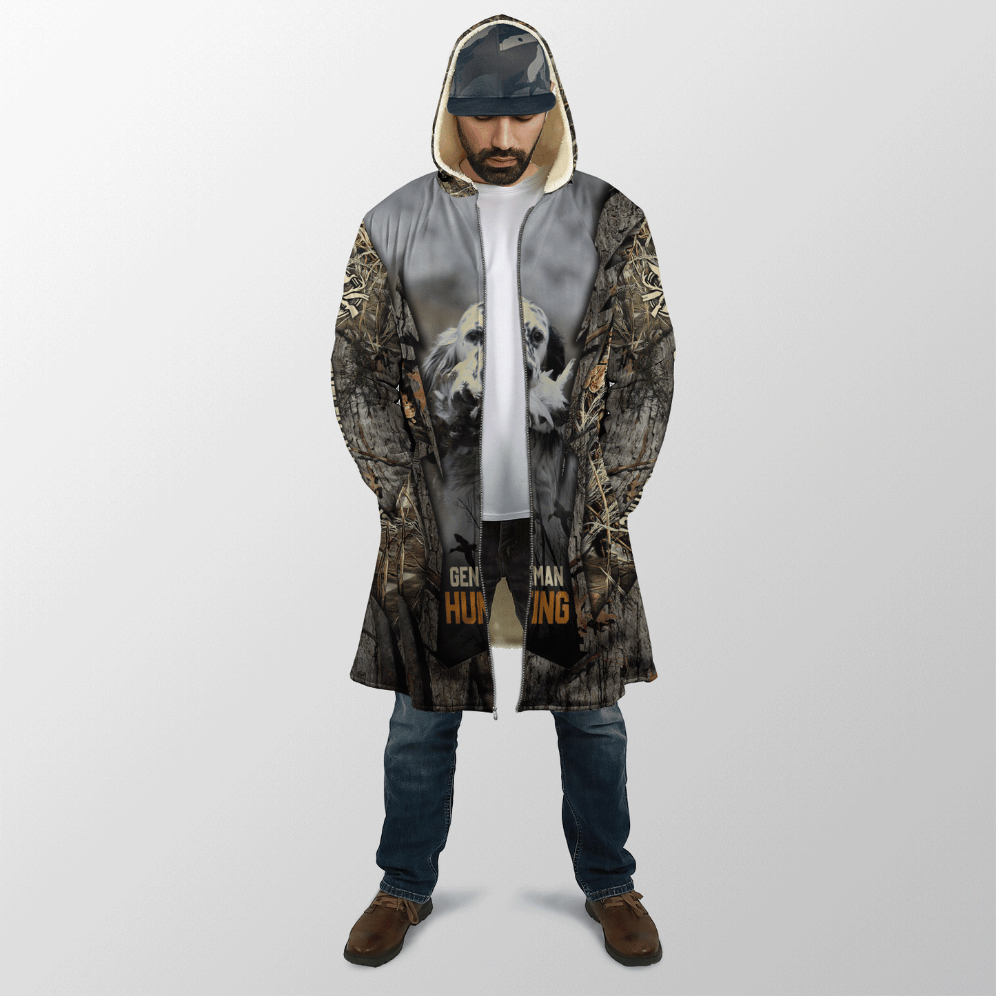 Hunting Dog 3D Over Printed Unisex Deluxe Hoodie ML