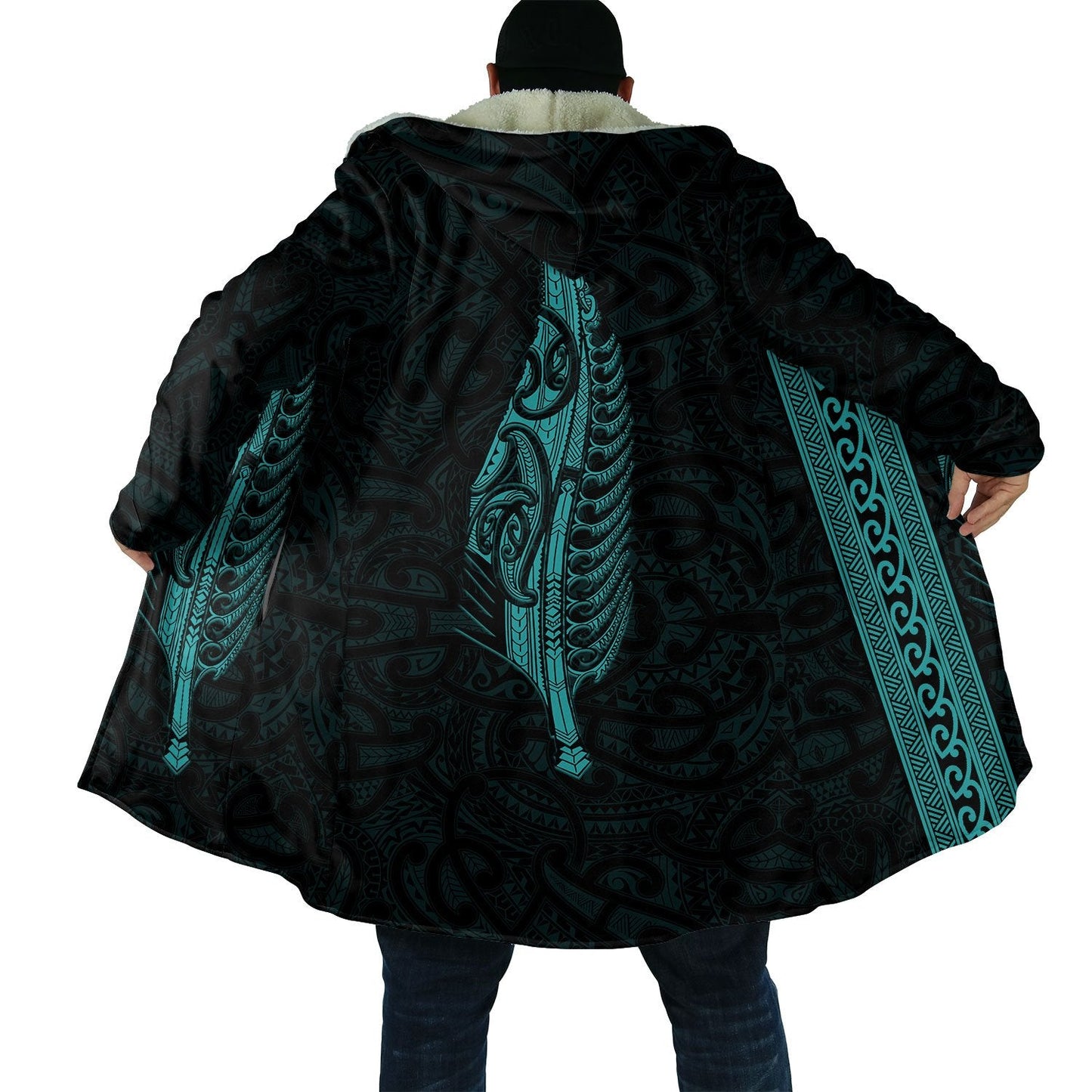 Maori Silver Fern Turquoise 3D Printed Unisex Shirts