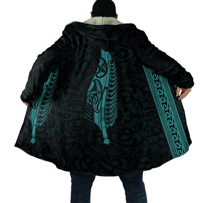 Maori Silver Fern Turquoise 3D Printed Unisex Shirts