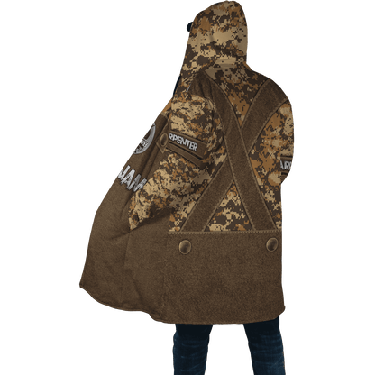 Personalized Name Carpenter 3D All Over Printed Unisex Shirts Camo