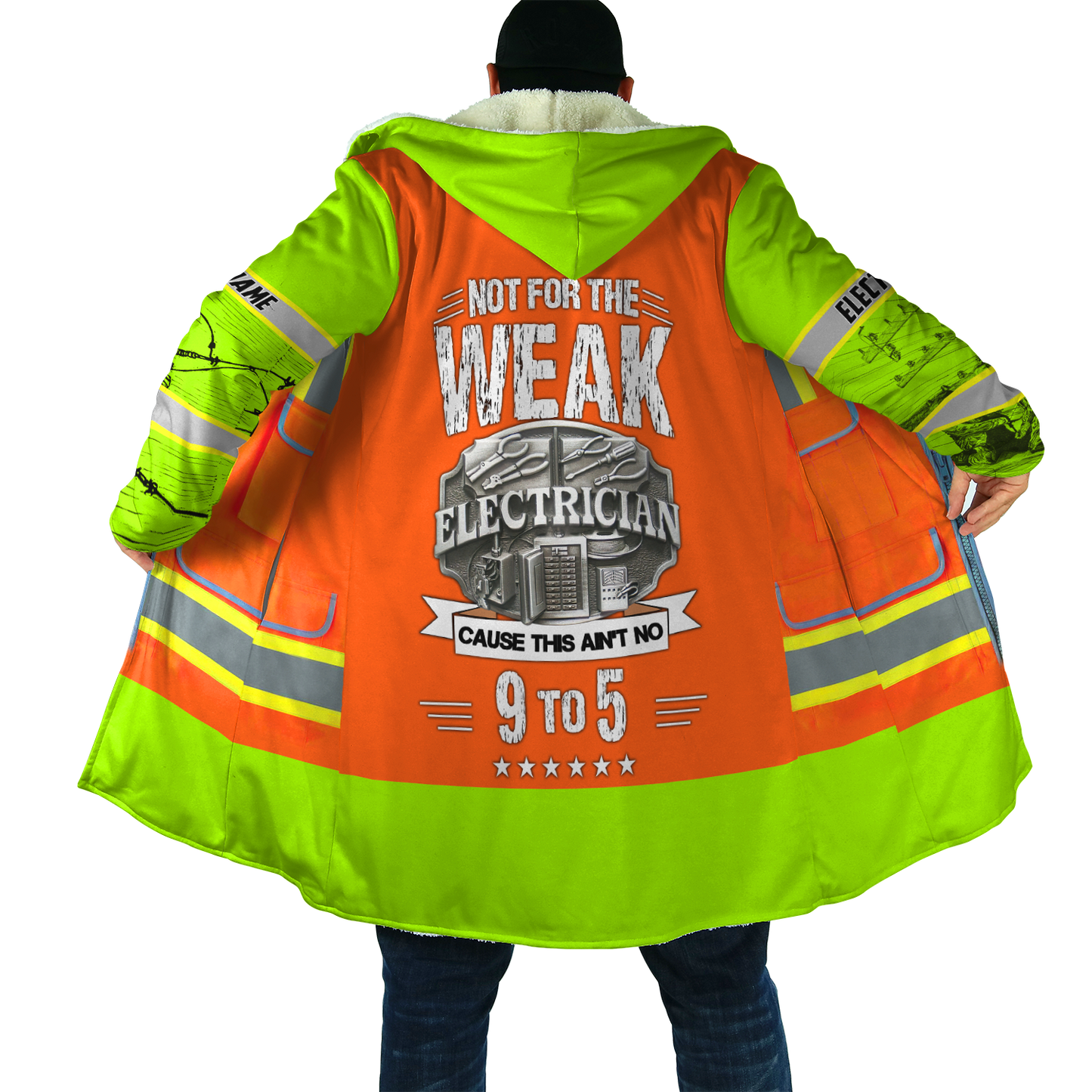 Electrician And Lineman Personalized Safety 3D All Over Printed Premium Unisex Hoodie ML