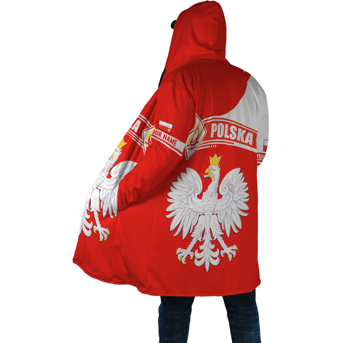 Personalized Polska 3D All Over Printed Unisex Hoodie New