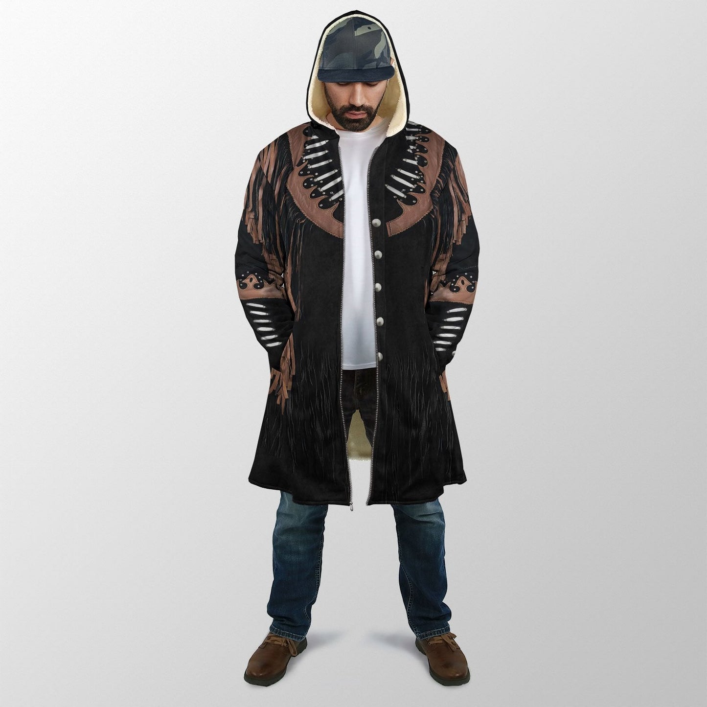 Cowboy Jacket No19 Cosplay 3D Over Printed Unisex Deluxe Hoodie ML