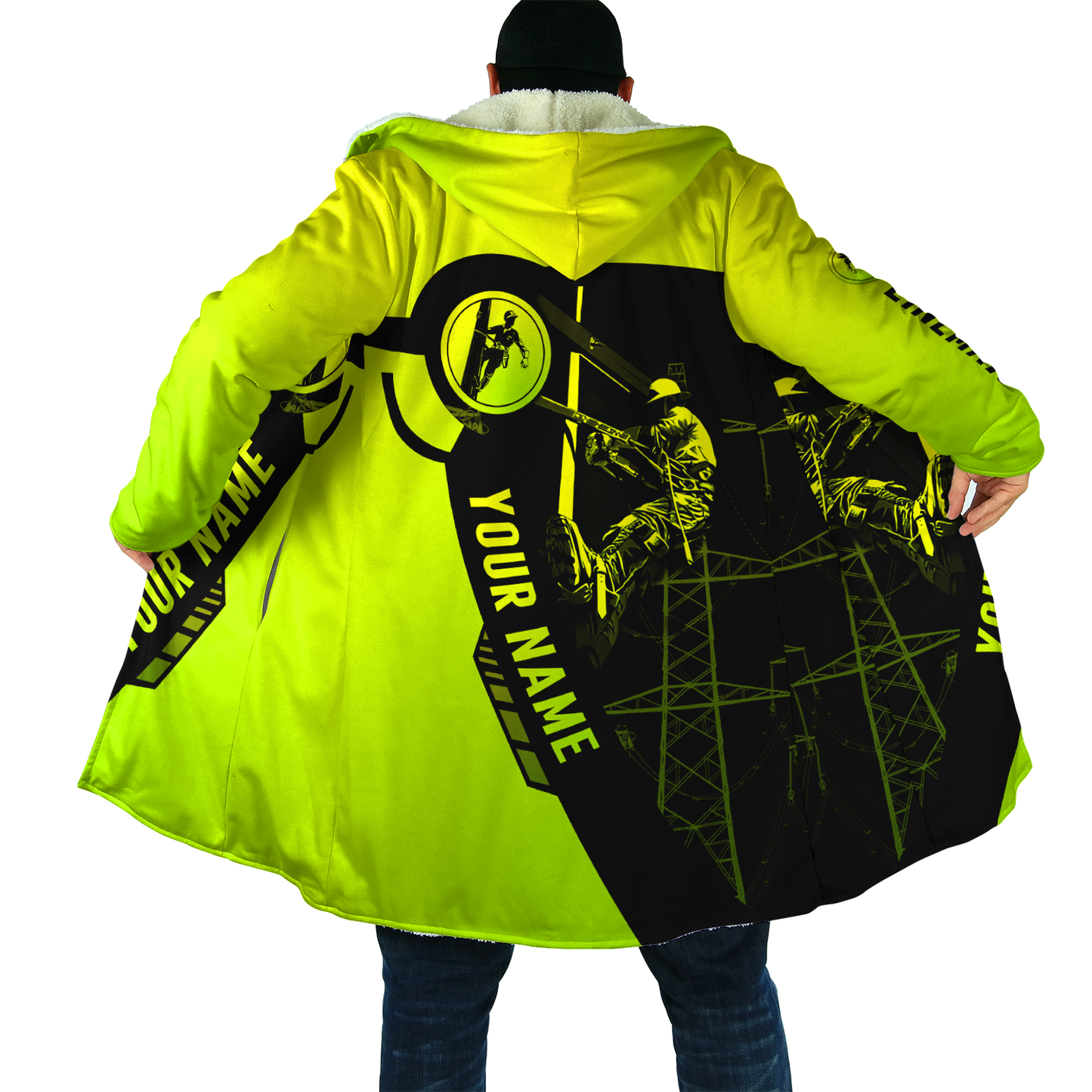 Electrician And Lineman Personalized Safety 3D All Over Printed Premium Unisex Hoodie ML