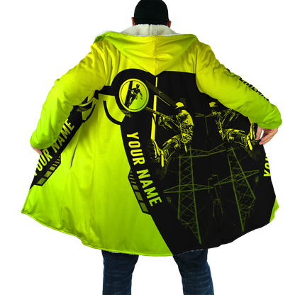 Electrician And Lineman Personalized Safety 3D All Over Printed Premium Unisex Hoodie ML