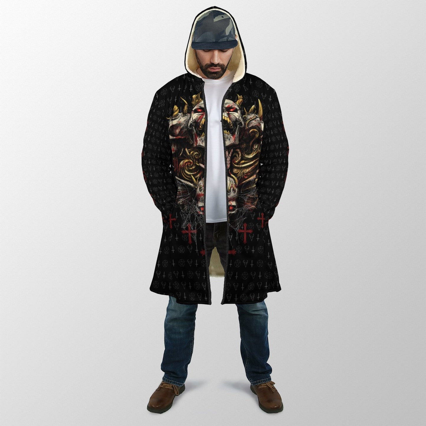 Red Eyes Skull Cloak For Men And Women JJ07022103