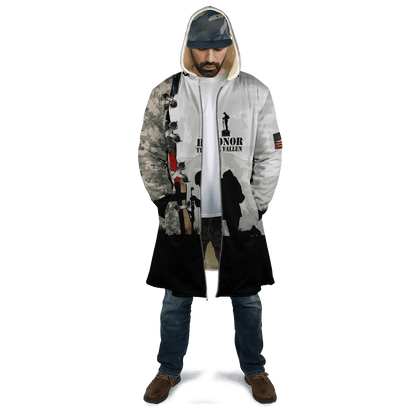 American Veteran 3D Over Printed Unisex Deluxe Hoodie ML