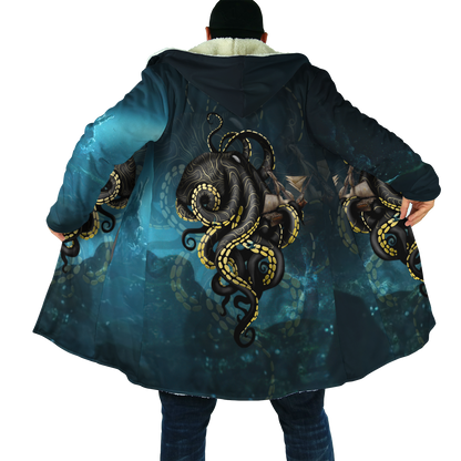 Premium Unisex Hoodie Kraken Octopus King of The Seven Seas IV ML